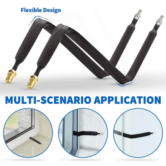 30cm SMA Female To CRC9 Male Flat Over Window Cable RF Coaxial Cable