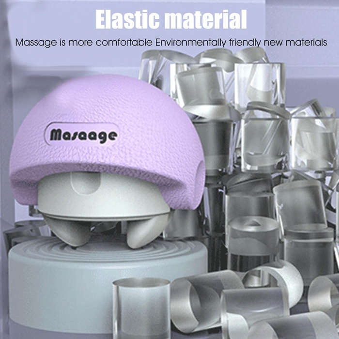 3-in-1 Multifunctional Fitness Yoga Massage Fascia Ball Cervical Meridian Massager(Purple)