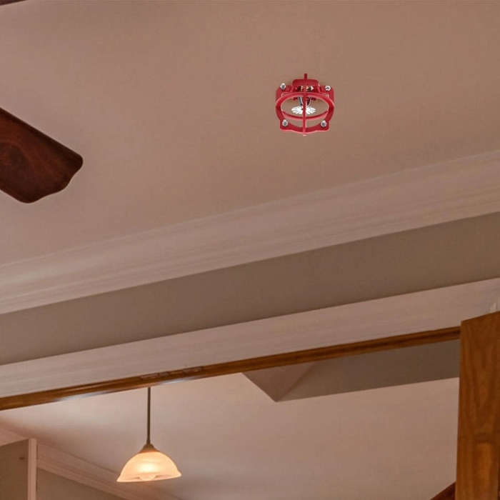Non-disassembly Fire Sprinkler Head Protective Cover Bracket, Style: For Red 6-point Sprinkler