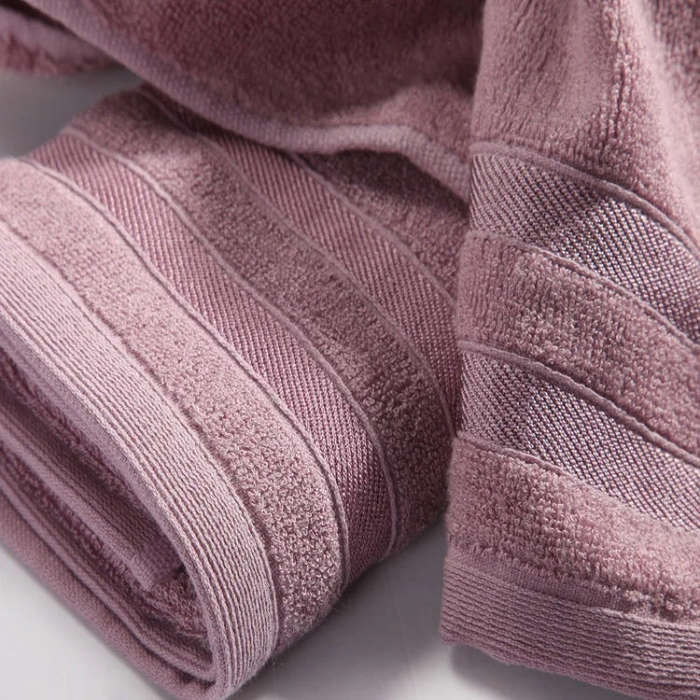 3pcs /Set Soft & Plush Towel Set Bamboo Fiber Cotton Bath Towel Washcloth For Bathroom(Gray)