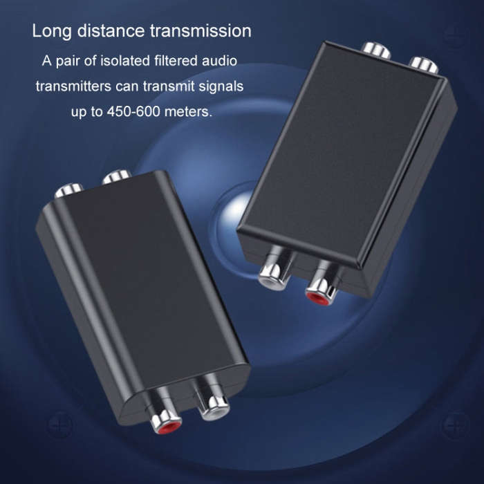 RCA Audio Ground Loop Isolator Anti-Interference Noise Reducer Eliminate Current Sound Bluetooth ...