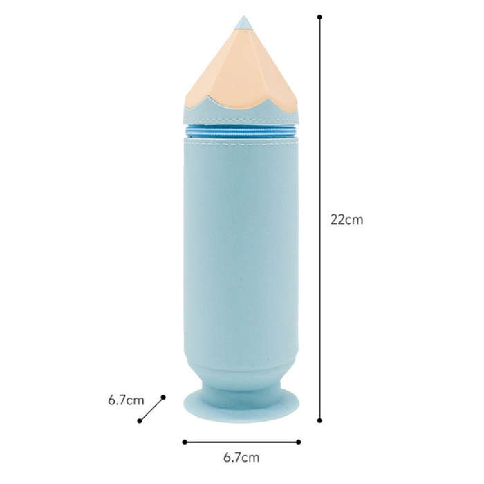 Silicone Pen Pouch Large Capacity Dirty Resistant Storage Stationery Case Pencil Case For Pupils(...