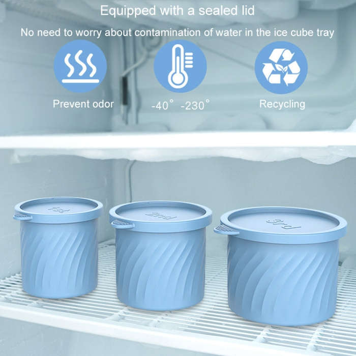 For Stanley Water Cup Silicone Ice Mould Ice Cubes Easy Release, Color: 1st Green