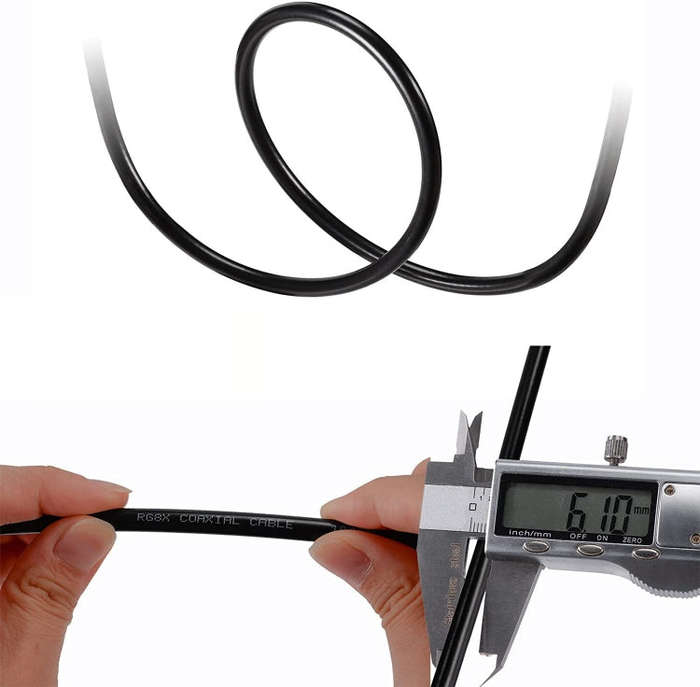 2m N Male To BNC Male RG8X RF Coaxial Cable