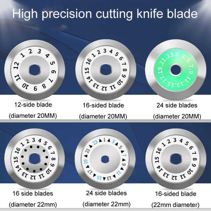 20mm 16 Rotating Surface Fiber Optic Cutting Knife Replacement Tungsten Steel Blade