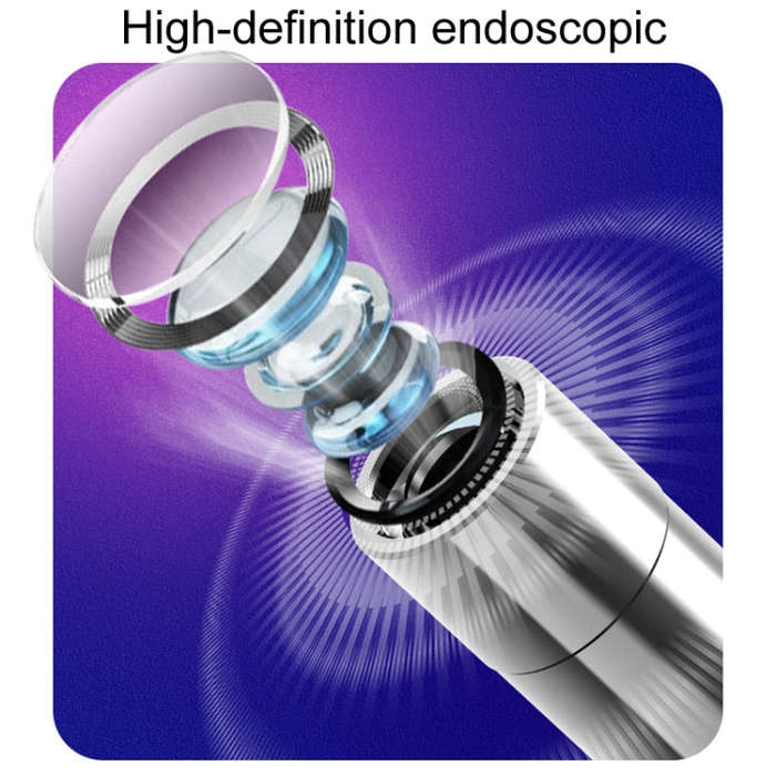 Household Visual Ear Excavator High-Definition Ear Wax Removal Picking Stick(White)