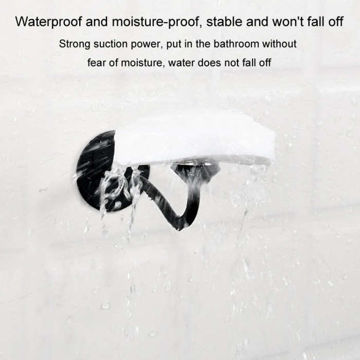 Bathroom Magnetic Soap Holder Non Punch Wall Mounted Stainless Steel Soap Holder(Black)