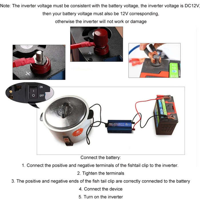 2600W/12V24V Convert To 220V Dual Voltage Modified Sine Wave Inverter