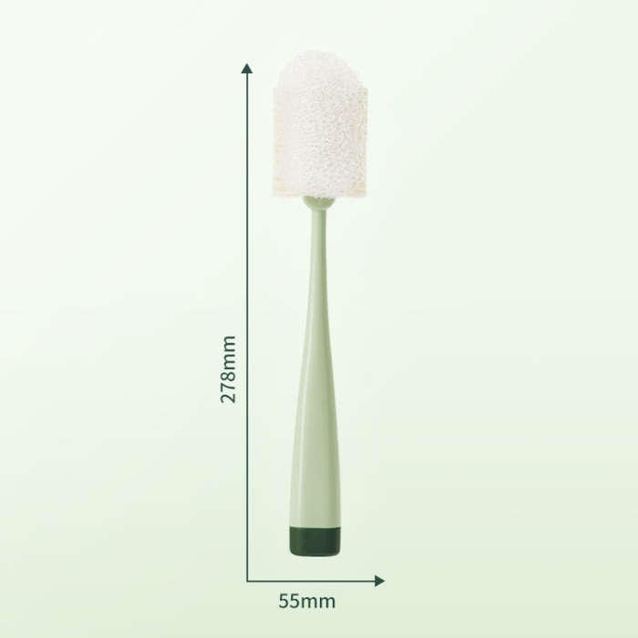 Long Handle Removable Sponge Mug Brush Household Cup Cleaning Brush(Gray)