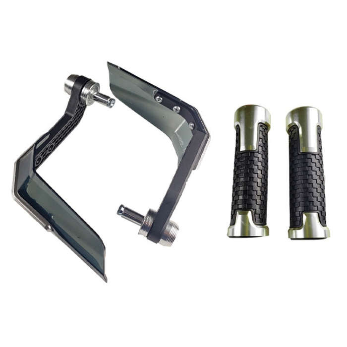 4 In 1 Motorcycle Modification Accessories Horn Windshield Windproof Protective Cover+Handlebar P...