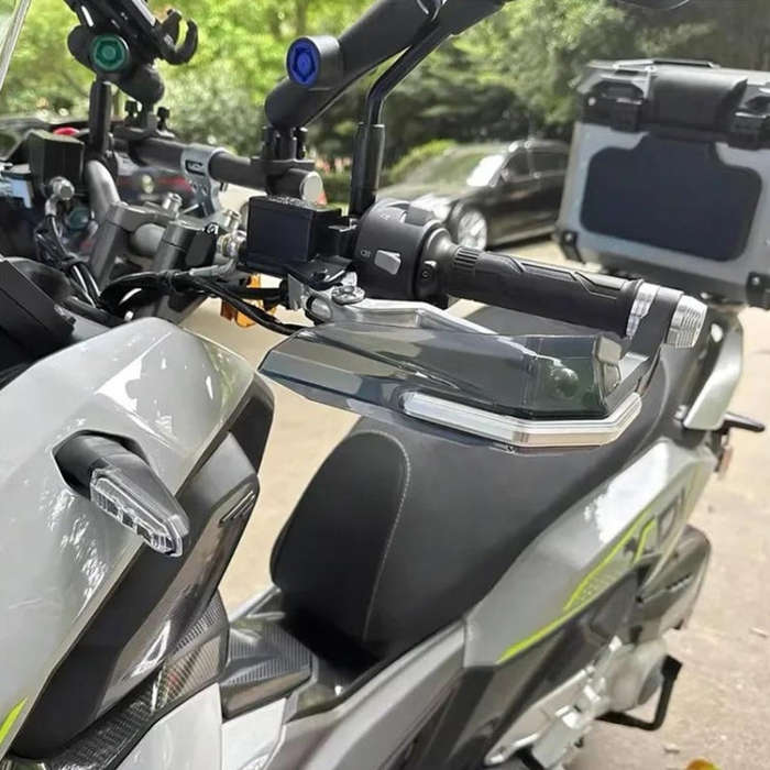 4 In 1 Motorcycle Modification Accessories Horn Windshield Windproof Protective Cover+Handlebar P...