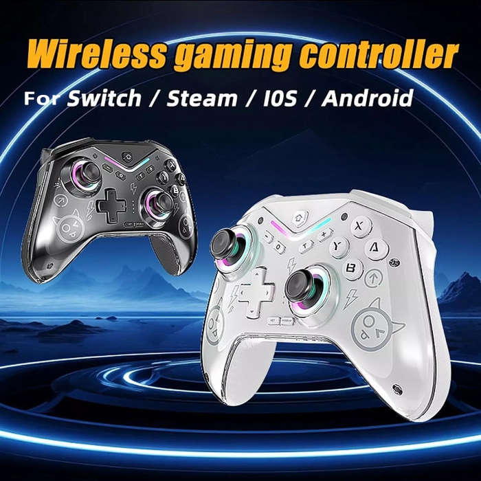 CM-619  Bluetooth Game Controller Programmable with RGB Lights for Switch / Steam Deck / PC / IOS...