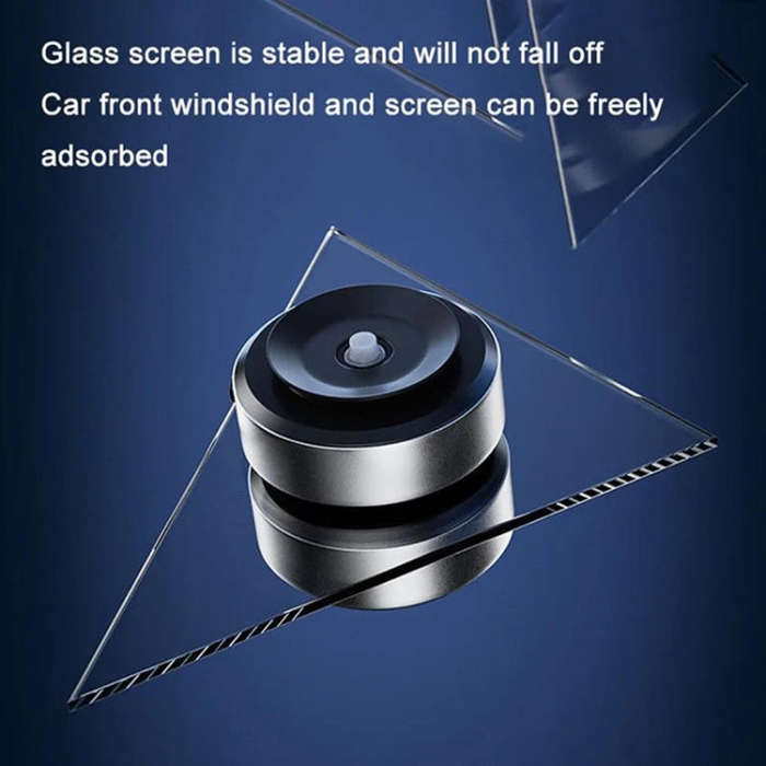 Car Suction Cup Dashboard Magnetic Support Bracket Cell Phone Navigation Mount(Black)