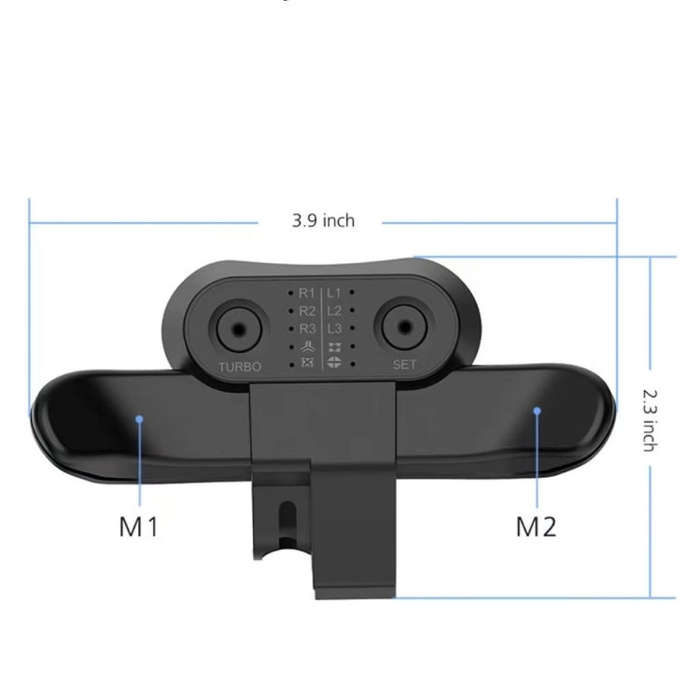 For PS4 Controller Back Button Attachment Programmable & TURBO Function