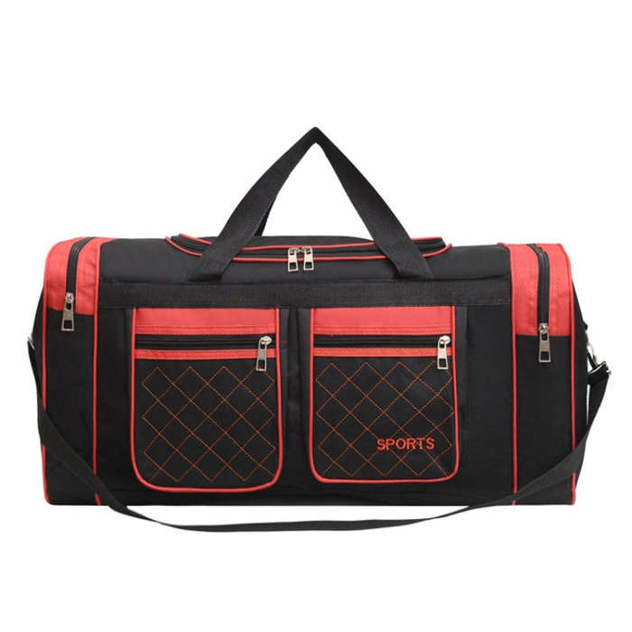 Simple Portable Shoulder Large Capacity Travel Bag Handheld Luggage Bag, Color: Large Red