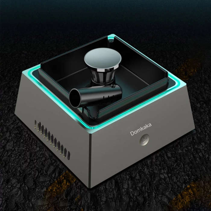 Domkaka TS-20 With Light Model Electronic Ashtray Air Purifier(Silver)