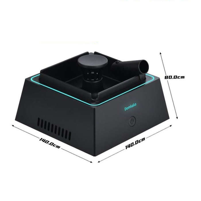 Domkaka TS-20 With Light Model Electronic Ashtray Air Purifier(Silver)