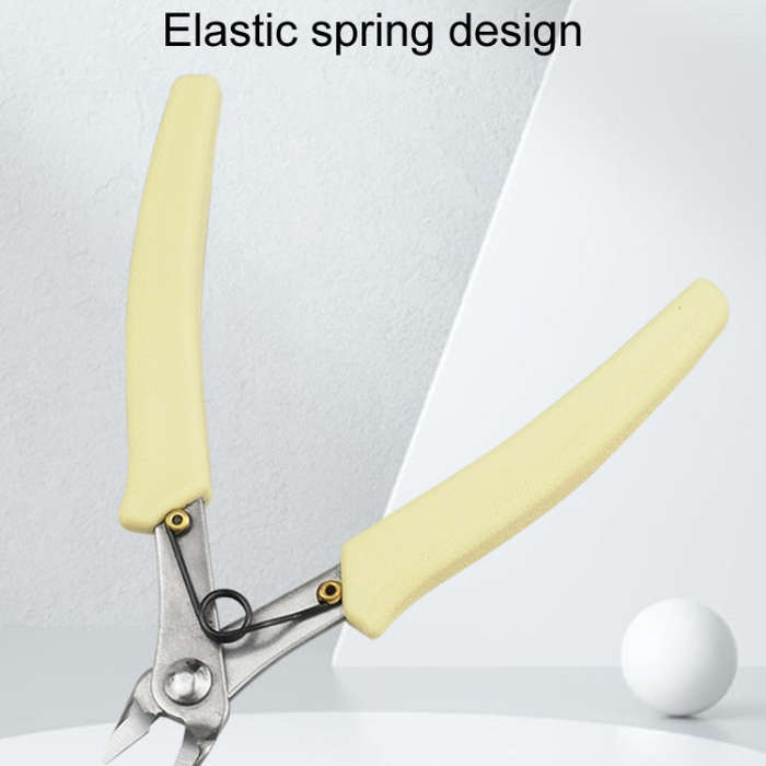 Stainless Steel Tip And Diagonal Cutting Pliers Nail Removing Drilling Cutters(White)