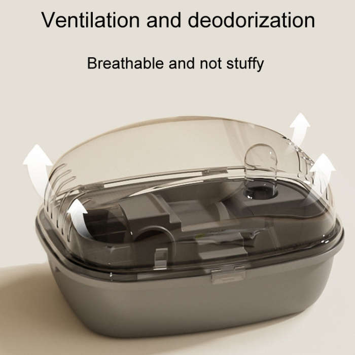 Panoramic Transparent Multi-Functional Large Space Hamster Cage, Style: Gray Basic Model