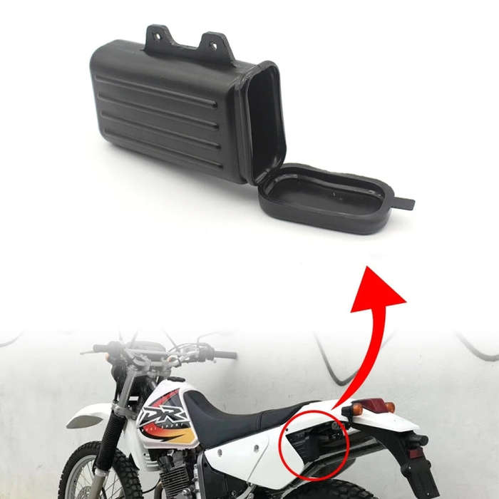For Suzuki DR250 Off-Road Motorcycle Saving Tool Box(Black)