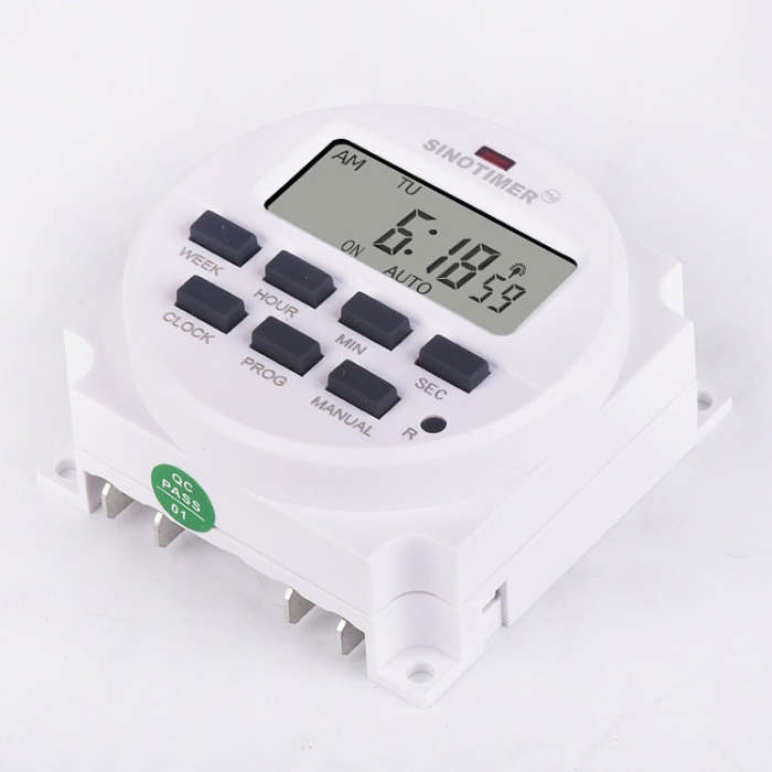 SINOTIMER TM618SH  1 Second Interval Digital LCD Timer Switch Programmable Time Relay 110V