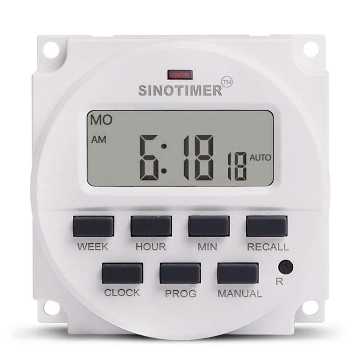 SINOTIMER TM618N-1 110V 7 Days Weekly Programmable Digital Electronic Timer Switch