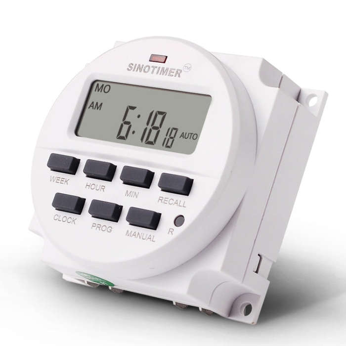 SINOTIMER TM618N-6V 7 Days Weekly Programmable Digital Electronic Timer Switch