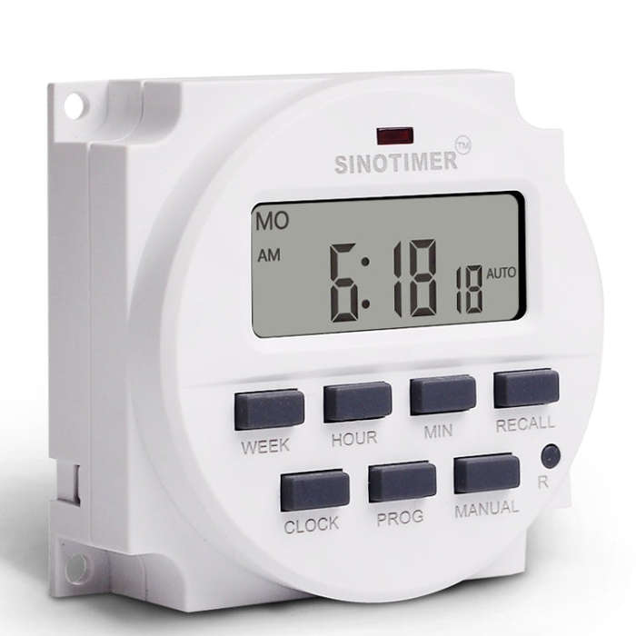 SINOTIMER TM618N-1 110V 7 Days Weekly Programmable Digital Electronic Timer Switch