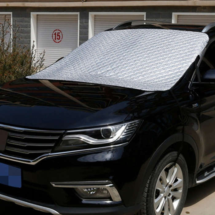 Car Front Windshield Cover Sun Shade Snow Shield Sunscreen Heat Insulation Frostproof Car Coat Ha...