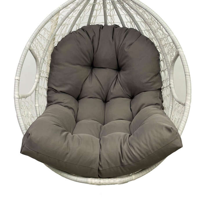 90x120cm Outdoor Waterproof Thickened Soft Hanging Basket Rattan Chair Cushion(Dark Gray)