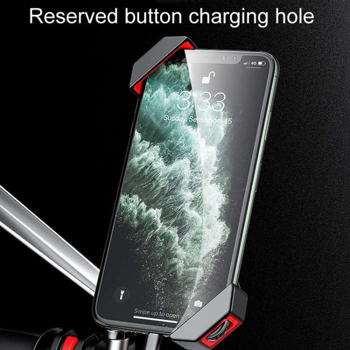 Kewig Bicycle 2 Claws Navigation Bracket Outdoor Cycling Cell Phone Holder With Safety Lock, Mode...