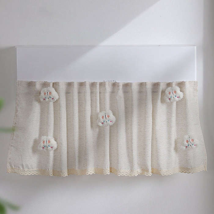 Air Conditioner Windshield Anti-Direct Blow Baby Windshield Curtain Dust Cover, Model: White Rabbit