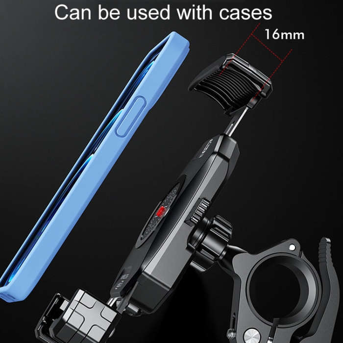 Kewig Motorcycle Heightened Navigation Bracket Outdoor Riding Anti-Theft Cell Phone Holder, Model...