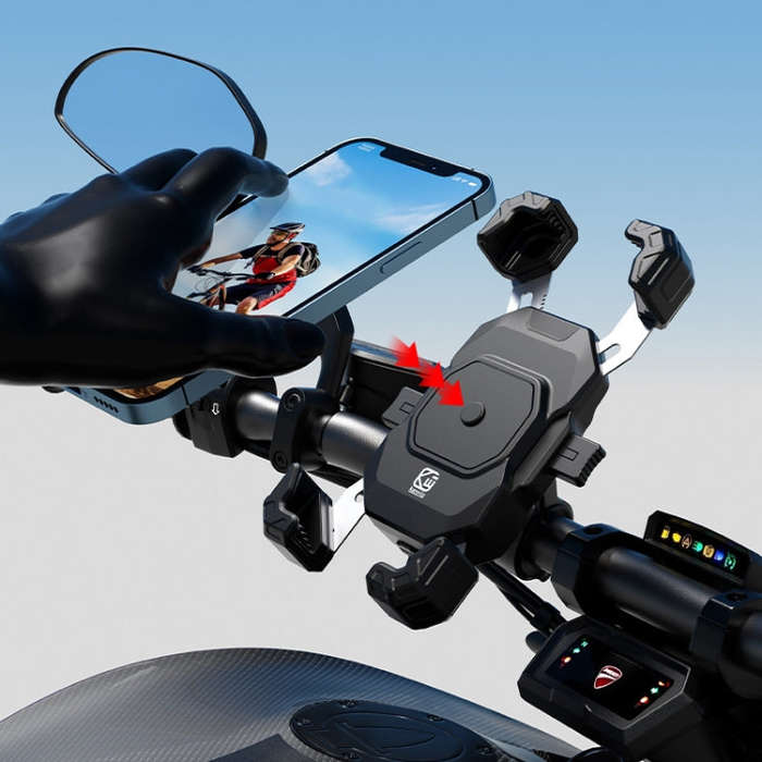 Kewig Motorcycle Navigation Phone Holder Outdoor Riding Charging Bracket, Model: M11-G2-A2