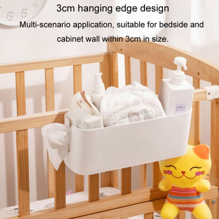 Dormitory Storage Hanging Basket Bedside Hanging Shelf Desktop Storage Box(Orange)