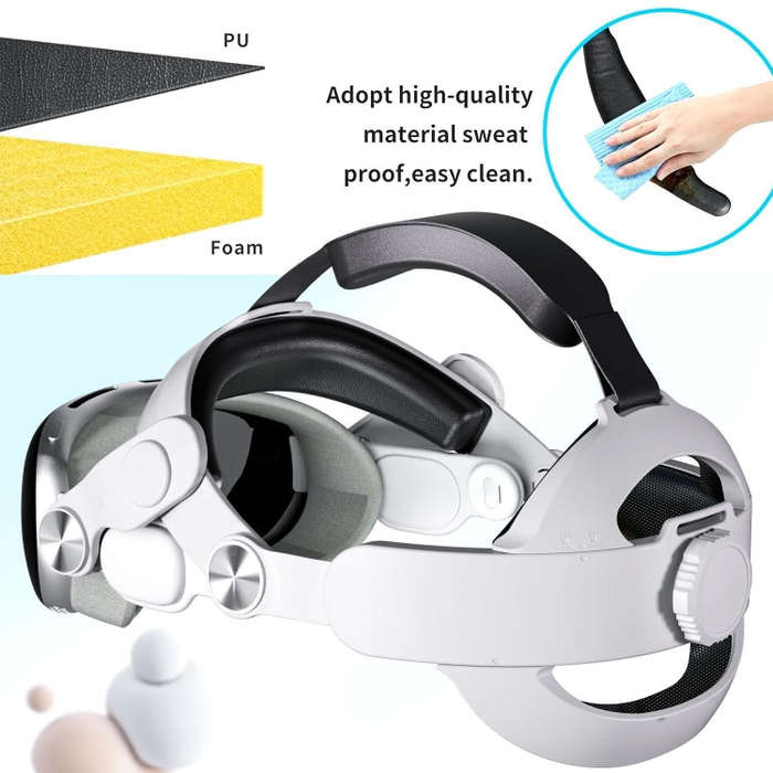 For Apple Vision Pro VR Headset Replaceable Elite Strap Comfort Adjustable Headband