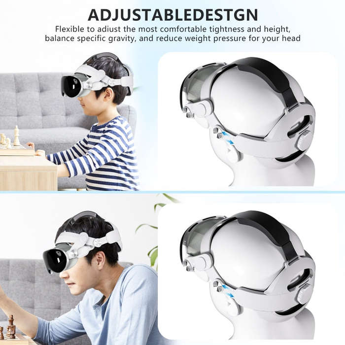 For Apple Vision Pro VR Headset Replaceable Elite Strap Comfort Adjustable Headband