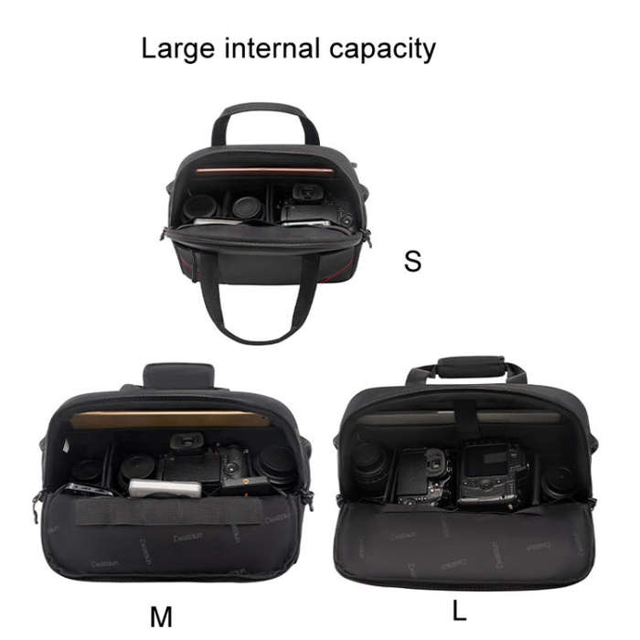 Cwatcun D109 Portable Casual Waterproof Multi-Function Camera Storage Photography Bag, Color: Med...