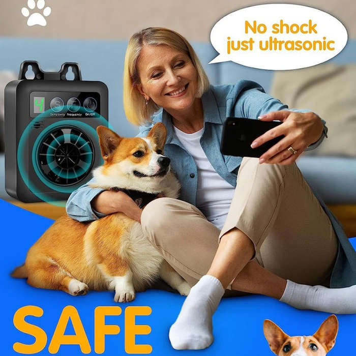 K6 Digital Display Intelligent Ultrasonic Barking Control Device Training Device Repellent Device...