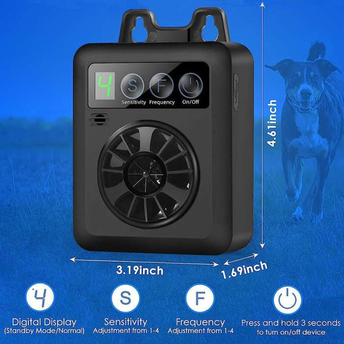 K6 Digital Display Intelligent Ultrasonic Barking Control Device Training Device Repellent Device...