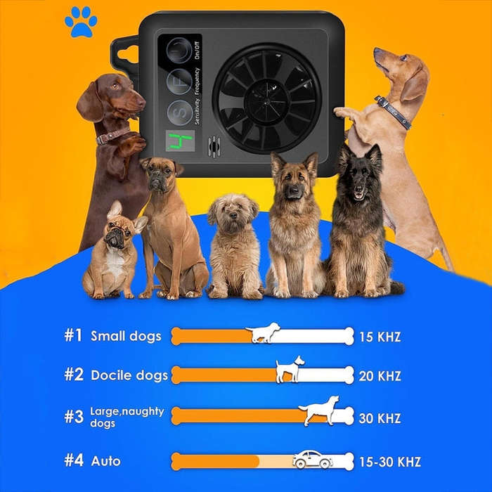 K6 Digital Display Intelligent Ultrasonic Barking Control Device Training Device Repellent Device...