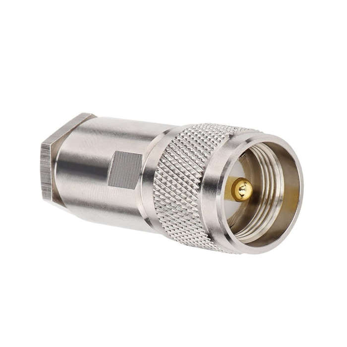 All Copper UHF Male RF Coaxial Connector For LMR400 / RG8 / RG8U / KMR400 / Belden 9913 / 7D-FB C...