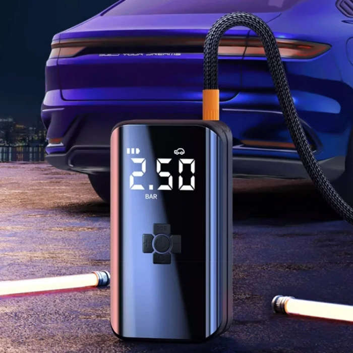 Car Inflatable Pump Portable Mini Car Tire High Power High Pressure Inflatable Pump, Specificatio...