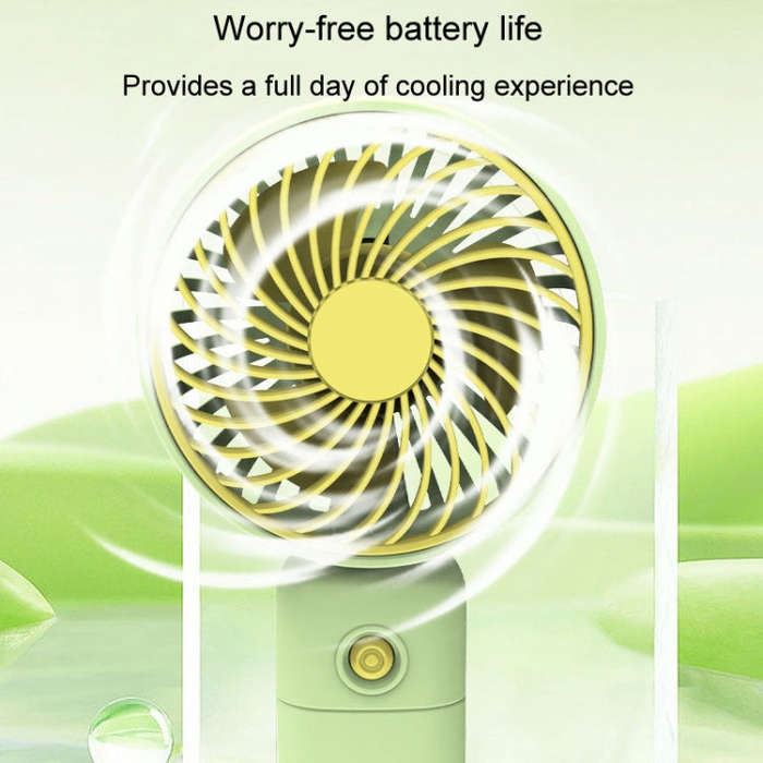 Desktop USB Charging Small Fan Portable Cell Phone Holder Handheld Fan(Blue)