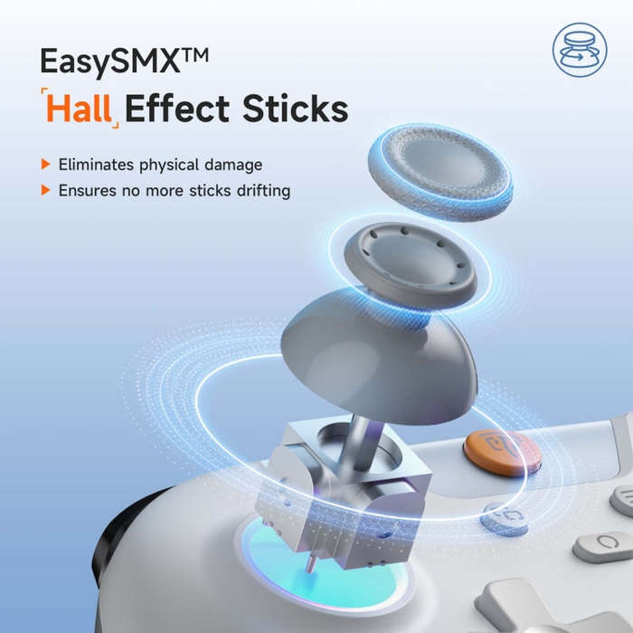 EasySMX X05 Wireless Gamepad Hall RGB Effect Controller For PC / Phone / Switch / Steam Deck(Green)