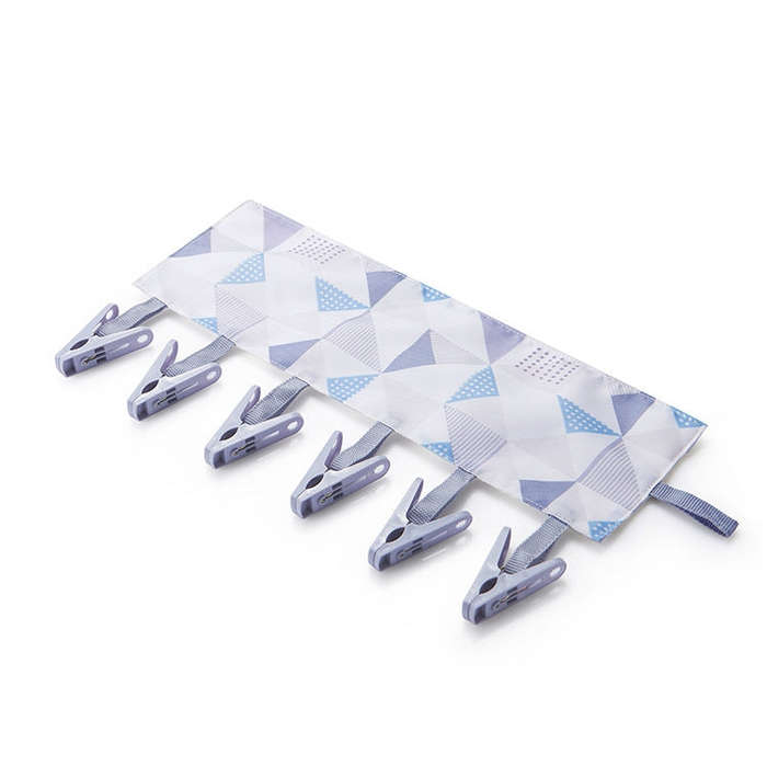 Multi Clip Portable Fabric Clothes Hanger Multifunctional Folding Fabric Clothes Clip Hangers, Co...