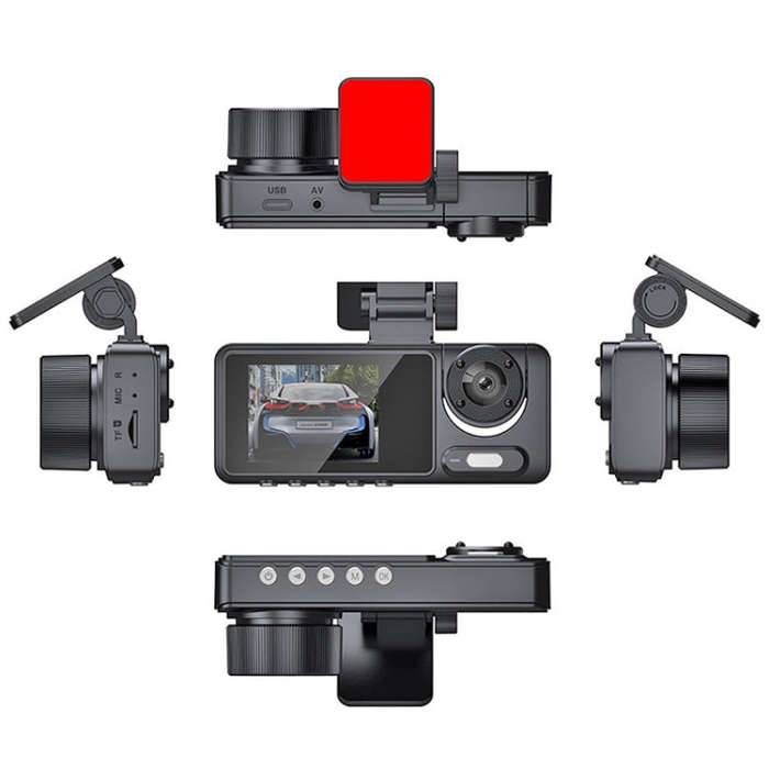 High-Definition Night Vision Driving Recorder, Model: Dual Recording No WIFI