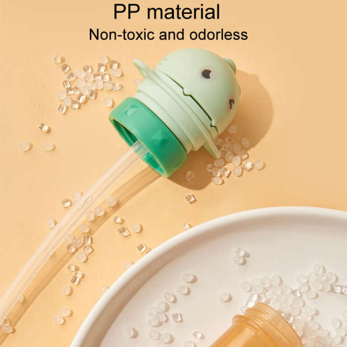 Children Mineral Water Portable Straw Cap Baby Drinking Water Bottle Convertor(Yellow)