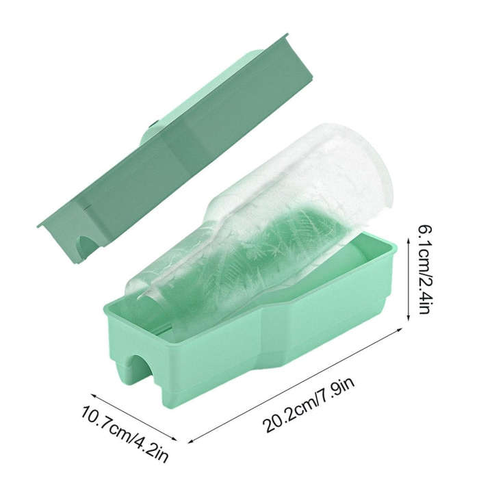 For Stanley Cup Integrated Ice Lattice Mold Silicone Ice Maker Case(Pink)