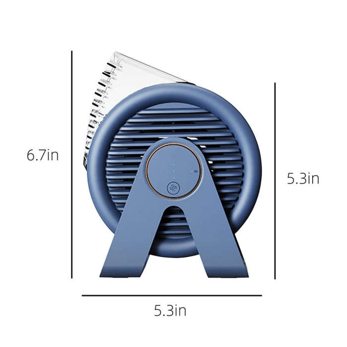F7 Snail-shaped Desktop Mini Portable Bladeless Air Circulation Fan(White)